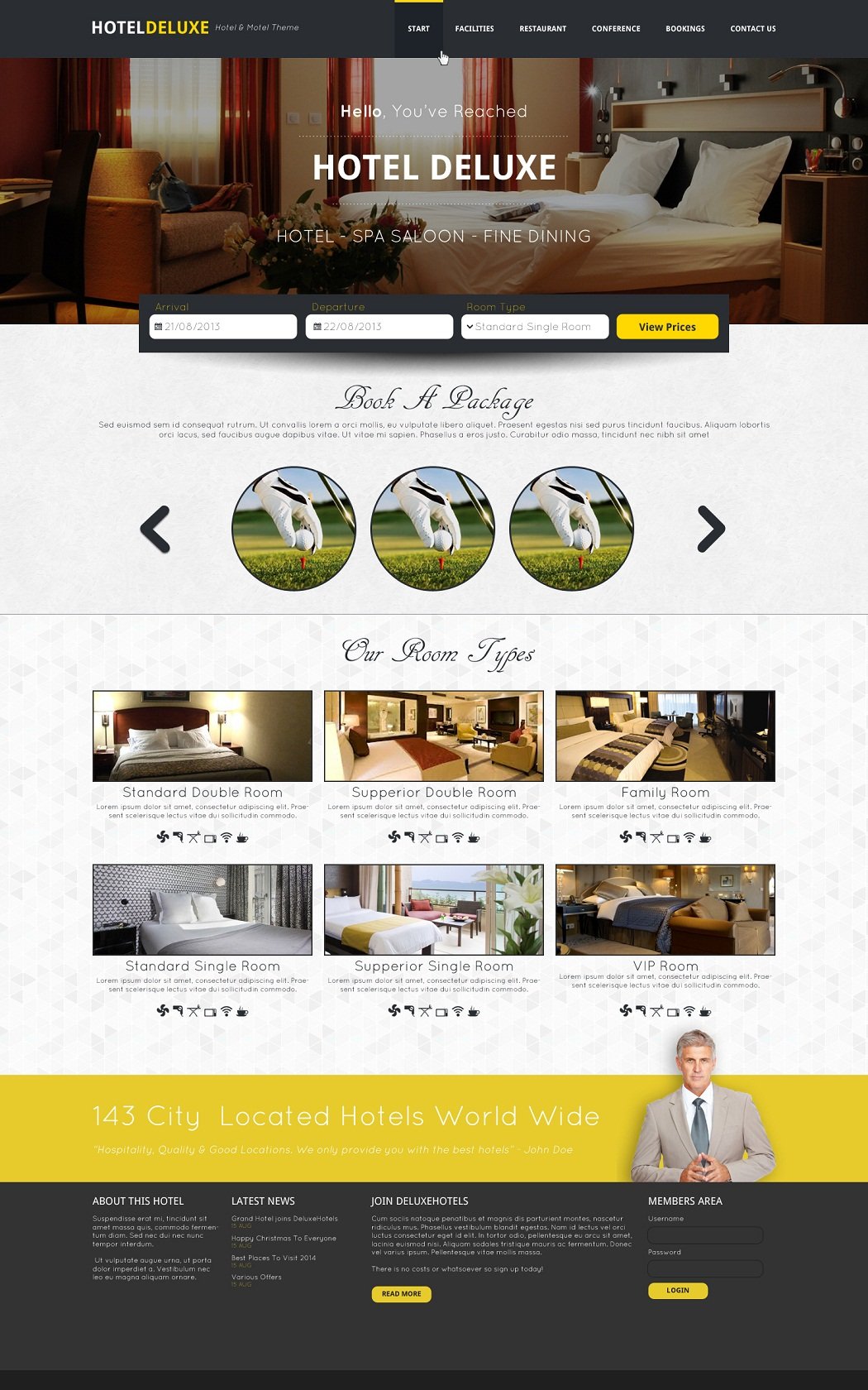 Best Hotel Website Templates Free Download