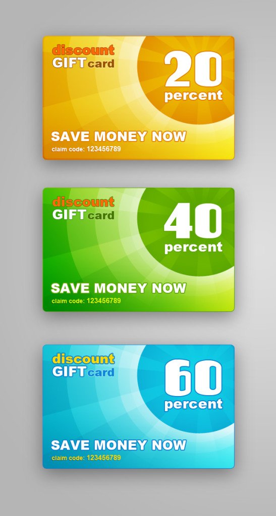 top 9 Free Discount Card psd designs