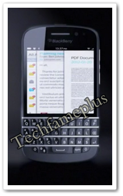 New BlackBerry X10 with full QWERTY keyboard