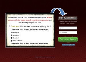squeeze page