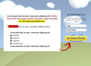 squeeze page