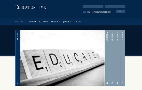 Top Educational HTML Css Template Project