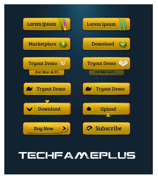 Top 12 Yellow Buttons Design