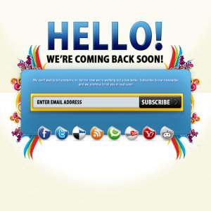 ComingSoon template design-White