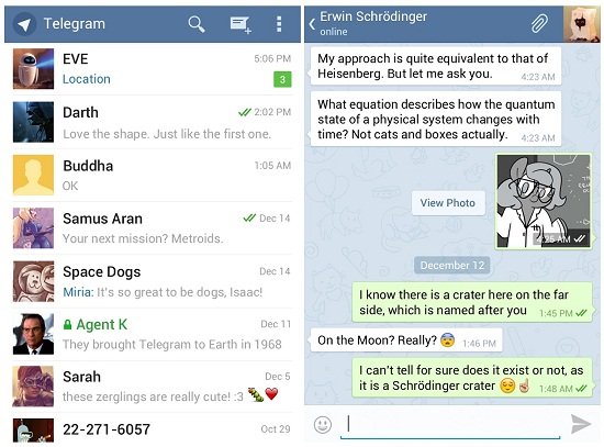 Telegram A clone WhatsApp free and open