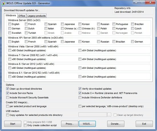 WSUS Offline Update for Windows and Office