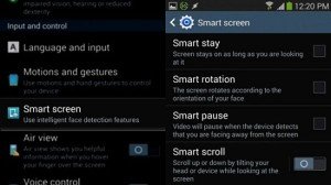 Using facial recognition on the Samsung Galaxy S4
