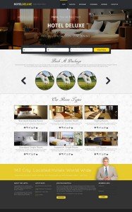 Free Download Hotel Website Template PSD Design