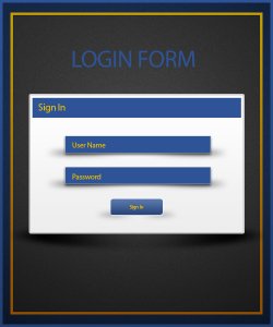 Login Form Design In Red Color Design