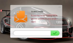 subscriber form with background