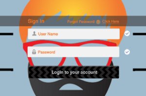 Techieswagger login form Design
