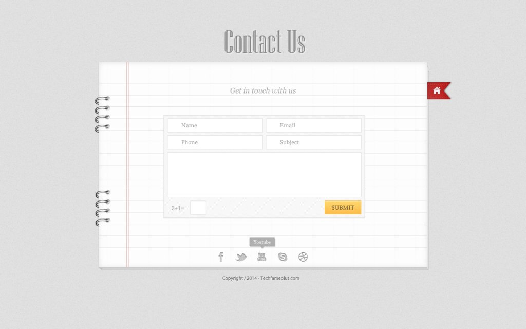 Free Contact us PSD design For Designers