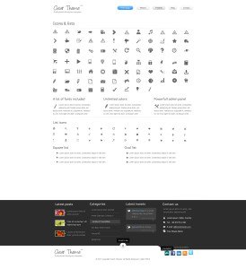 Clear theme icon list page