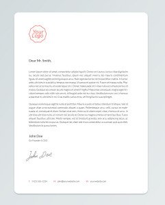 letter head mockup psd mock design