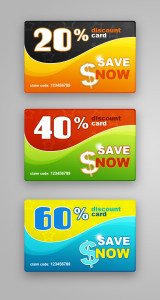 top 9 Free Discount Card psd designs