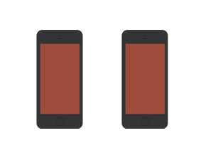 Top 2 Flat Device Mockup High Resolution Design