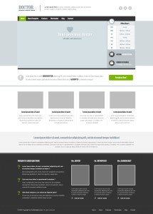 Free Doctor Website Home PSD Design
