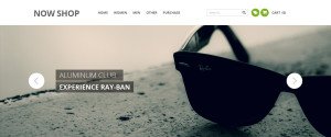 Free Online Shop Website Template PSD