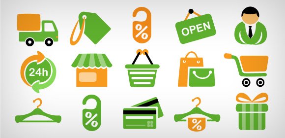 Top 15 Awesome Shopping Icons PSD Design