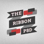 Top 6 Flat Ribbon PSD design