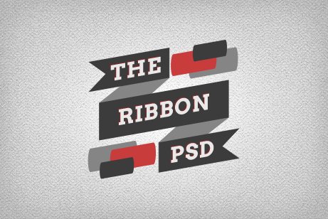 Top 6 Flat Ribbon PSD design