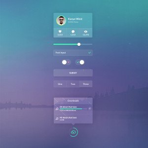 Web UI PSD Design For Ui Elements