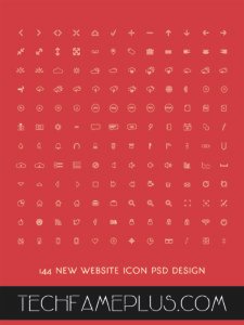 Review Free 144 new Website Icon PSD design