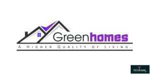 The Green Homes Real Estate PSD Logo Design