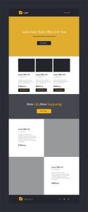 Yellow Free Email Template PSD Design 2020