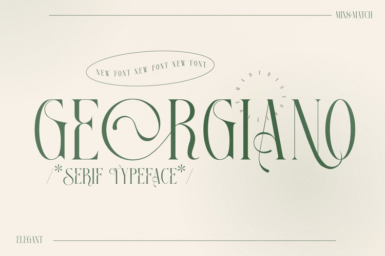 Best Logo Design Font GEORGIANO Free For Personal Use