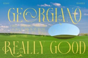 Best Logo Design Font GEORGIANO Free For Personal Use
