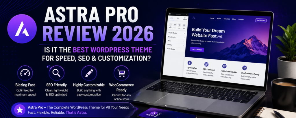 Astra Pro Review 2026 – Is It the Best WordPress Theme for Speed, SEO & Customization