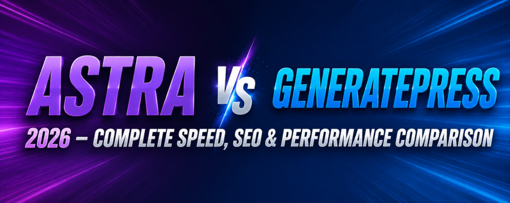 Astra vs GeneratePress 2026 – Complete Speed, SEO & Performance Comparison