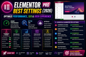 Elementor Pro Best Settings (2026): Optimize Performance, SEO & User Experience