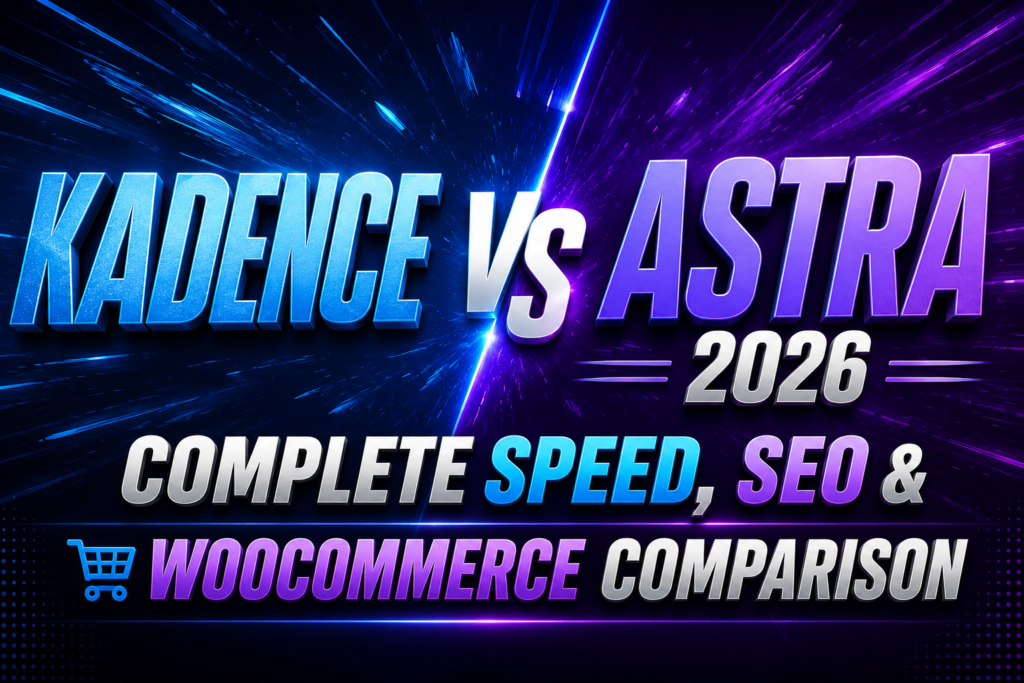 Kadence vs Astra 2026 – Complete Speed, SEO & WooCommerce Comparison