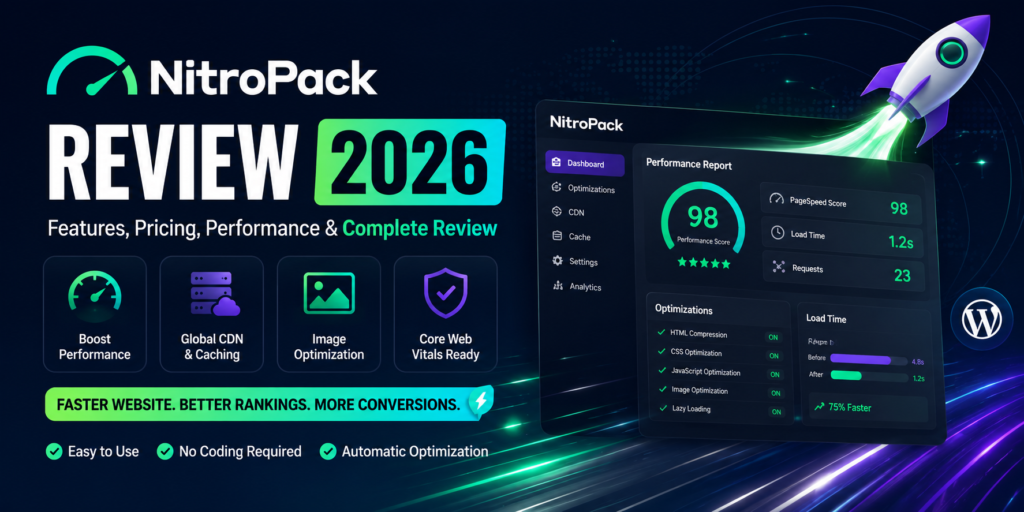 NitroPack Review 2026 – Features, Pricing, Performance & Complete Review