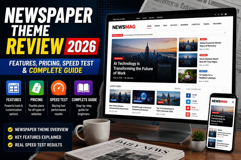 Newspaper Theme Review 2026 – Features, Pricing, Speed Test & Complete Guide 7 Newspaper Theme Review 2026